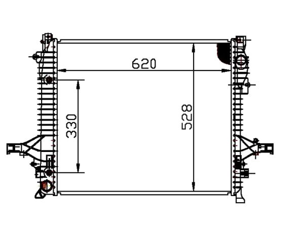 Radiator FOR VOLVO XC90 2.5T' 02-