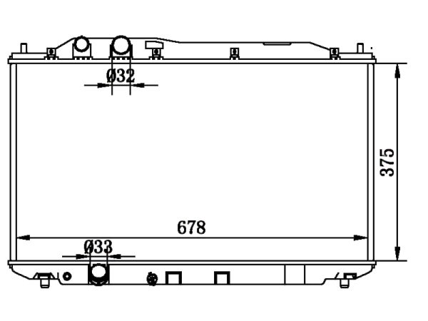 Radiator FOR HONDA CIVIC VIII Saloon (FD, FA) 1.8 05-12