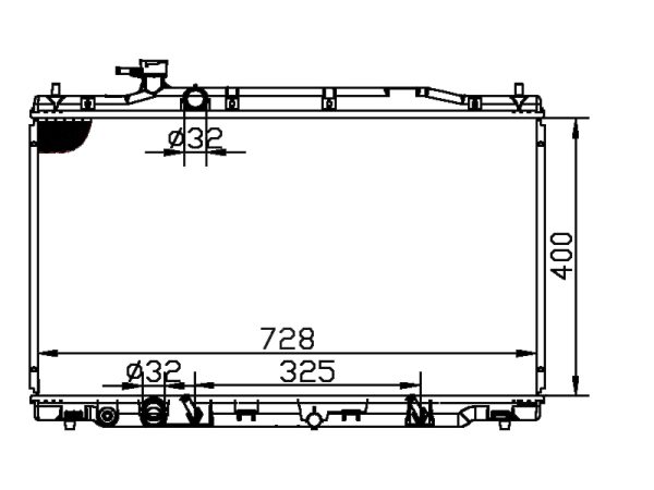 Radiator FOR HONDA CR-V Mk III (RE) 2.4 4WD 06- 06-