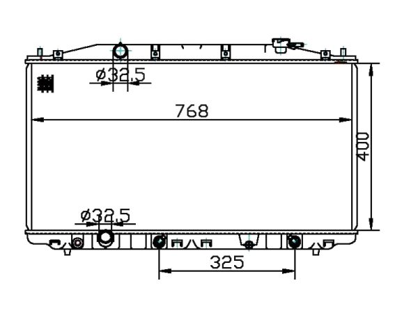Radiator FOR HONDA ACCORD VIII TOURER 2.0 i 08-
