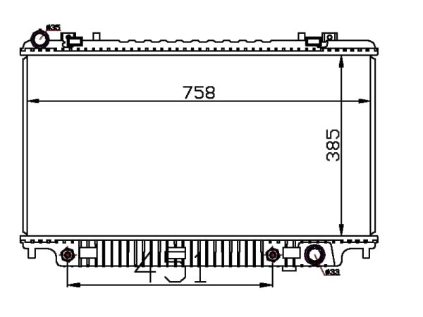 Radiator FOR GM,DODGE POINTIAC G8 V8 6.0L-6.2L 08--09