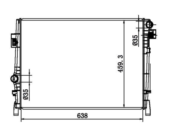 Radiator FOR GM,DODGE JOURNEY 2.4 L4' 09-10