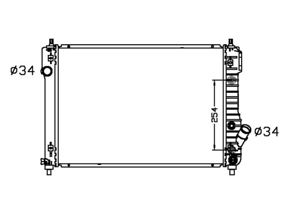 Radiator FOR DAEWOO CHEVROLET AVEO 1.6L I4 09-11 AT 09-11