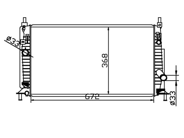 Radiator FOR MAZDA M3 GS 2.0L 10-