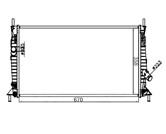 Radiator FOR MAZDA MAZDA 3 Sport(Canada)GS l4 2.0L