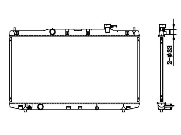 Radiator FOR HONDA ACCORD 2.0 /2.4 L4 13-15