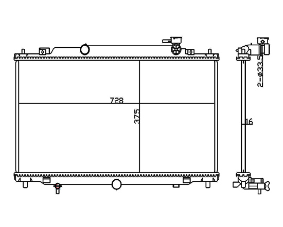 Radiator FOR MAZDA MAZDA 6（GJ） 2.0I 16V 12-