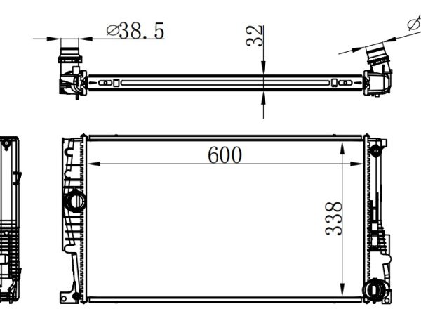Radiator FOR BMW 1F20-F21 114 D 11-