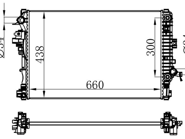 Radiator FOR GM,DODGE MALIBU XL 2.5 16- AT 16-