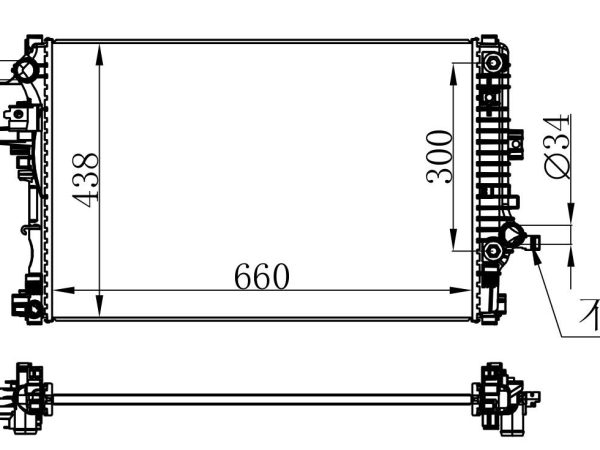 Radiator FOR GM,DODGE LACROSSE 1.8L 2.0T/MALIBU XL 1.5L 16-17 AT 16-17
