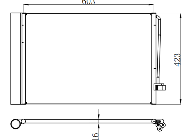 Condenser For BMW 7 E65-E66-E67-E68 730 i 01- 01-