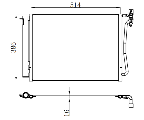 Condenser For BMW X5 E53 X5 3.0D 00- 00-