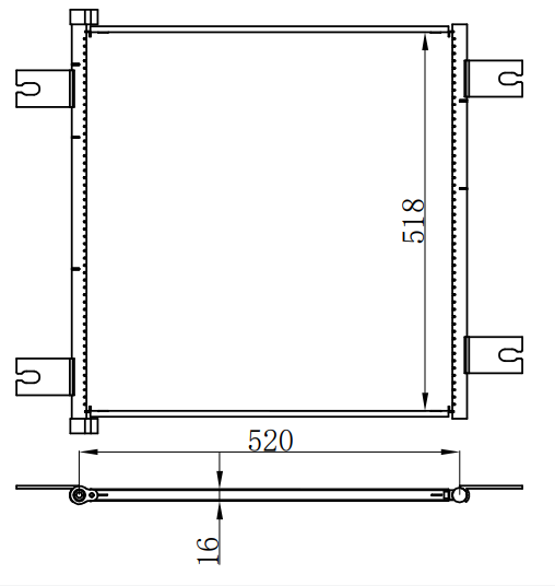 Condenser For DAF DAF XF95-XF105 02- 02-