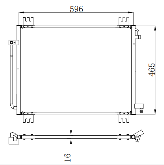 Condenser For BENZ ISTANA/MD MB100 98- 98-