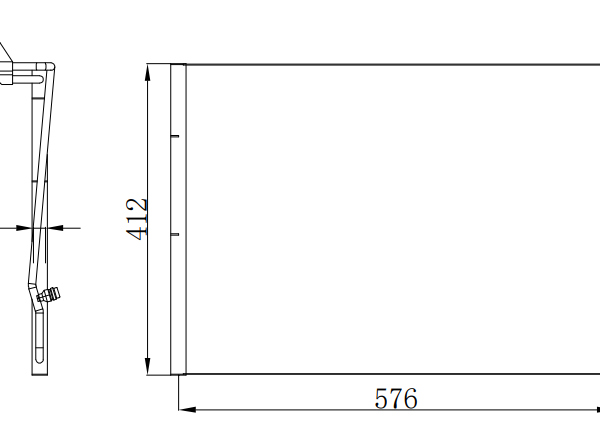 Condenser For BENZ ISTANA/MD MB100 98-