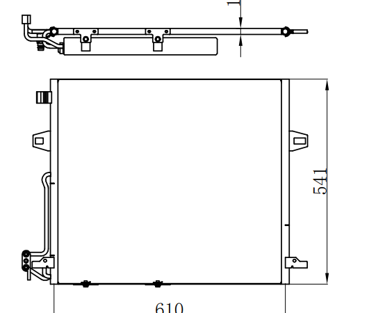 Condenser For BENZ GL-CLASS W 164 GL 450 06- 06-
