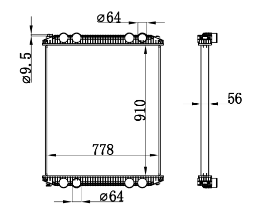 Radiator FOR TRUCK Century columbia class