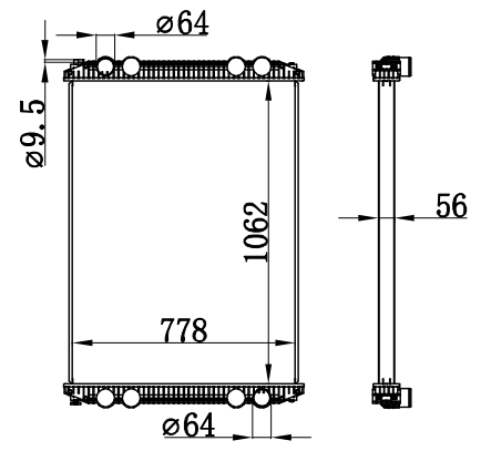 Radiator FOR TRUCK COLUMBIA CLASS