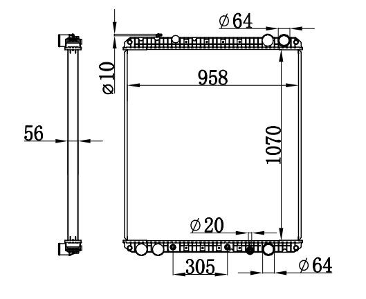 Radiator FOR TRUCK COLUMBIA CASCADIA 08-