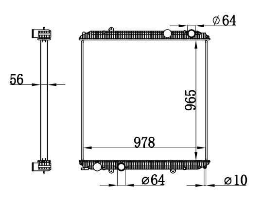 Radiator FOR TRUCK CLASSIC 120-FLD 120 03--07