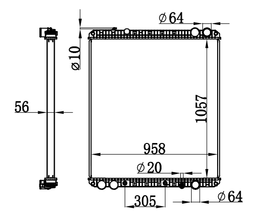 Radiator FOR TRUCK CASCADIA-COLUMBIA 08-