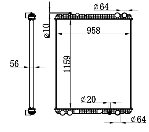 Radiator FOR TRUCK CASCADIA 08-