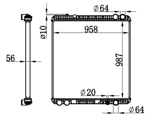 Radiator FOR TRUCK CASCADIA 08-