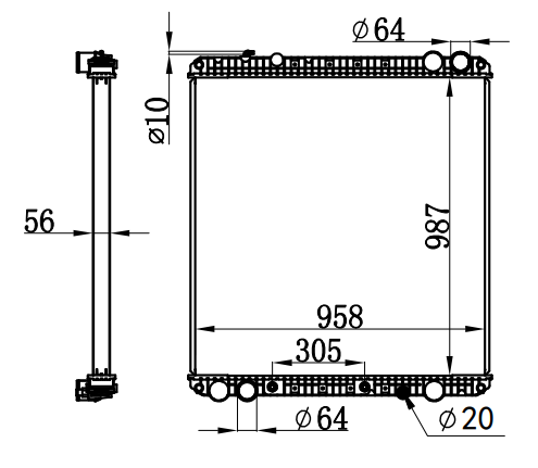Radiator FOR TRUCK CASCADIA 08-