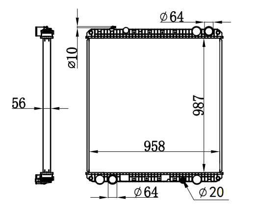 Radiator FOR TRUCK CASCADIA 08-