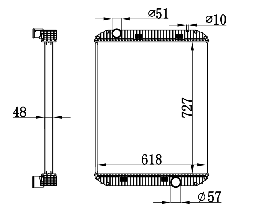 Radiator FOR TRUCK FLD112-120-132 92--04