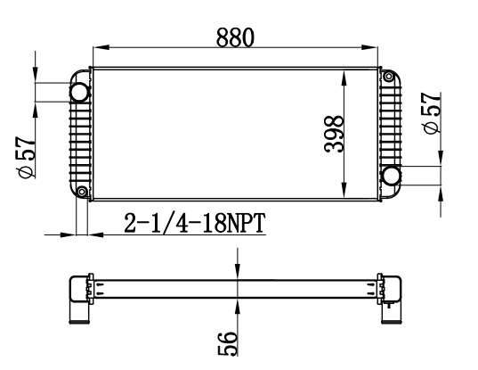 Radiator FOR TRUCK FEIERBILT 03-06