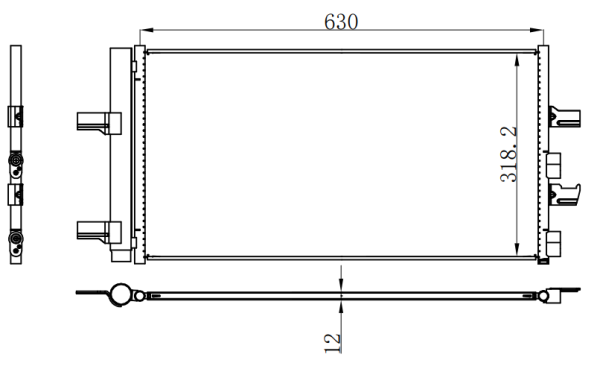 Condenser For BMW X1 F45 F48