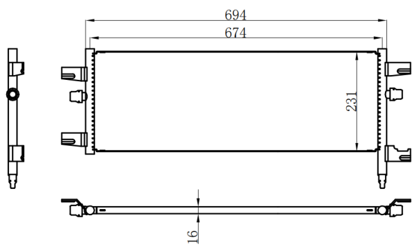 Condenser For BMW F45/2系/F49/X1