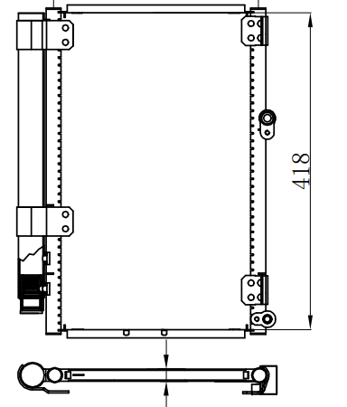Condenser For HINOHINO 500