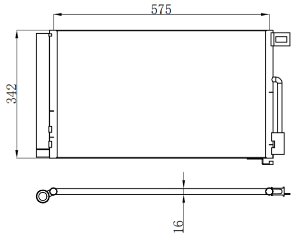 Condenser For FIATALFA ROMEO 4C (960)1.8 TBi