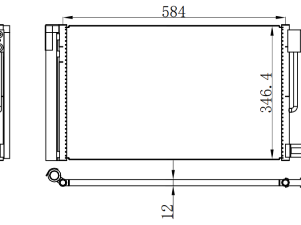 Condenser For FIATPUNTO