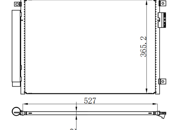Condenser For FIATFT 500 1.2-1.3-1.4 07-