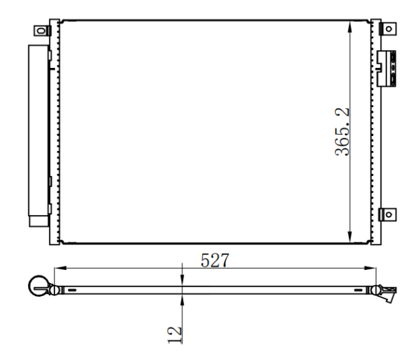 Condenser For FIATFT 500 1.2-1.3-1.4 07-