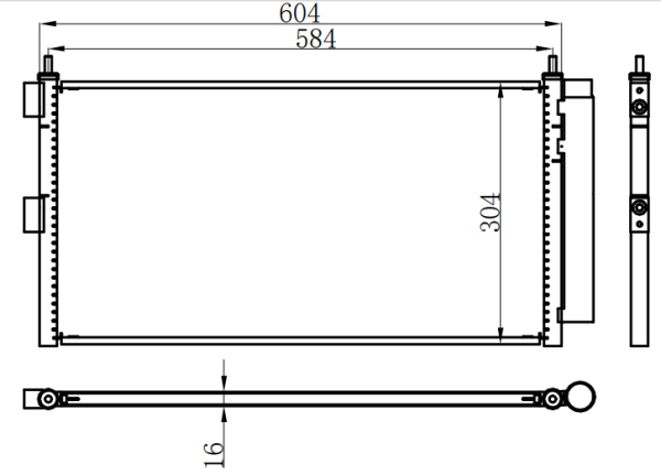Condenser For FIATFiat Doblo 01-13/Idea 04-12