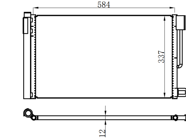 Condenser For FIATPUNTO