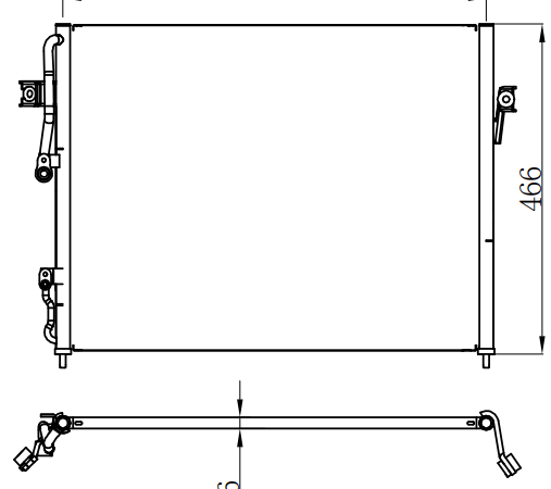 Condenser For CHINESE CAR 菱智 1.6