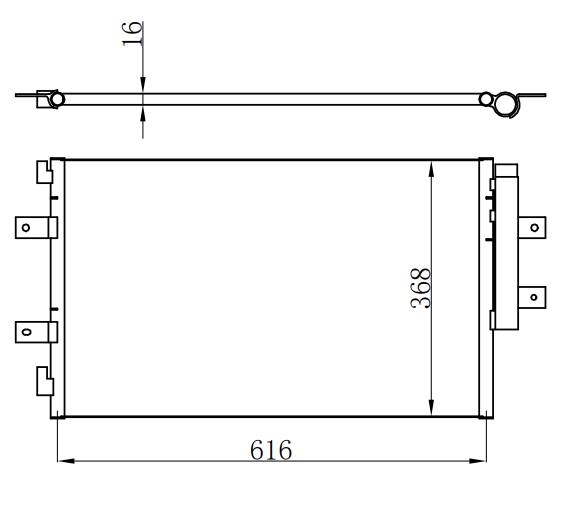 Condenser For CHINESE CAR Trumpchi GS4 1.3T