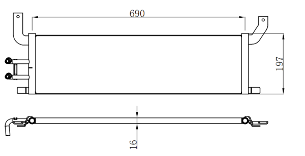 Condenser For CHINESE CAR FORD TRANSIT （福特全顺 国产）