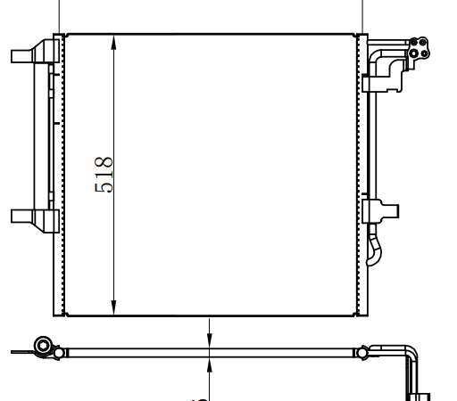 Condenser For CHINESE CAR 博越 1.8T