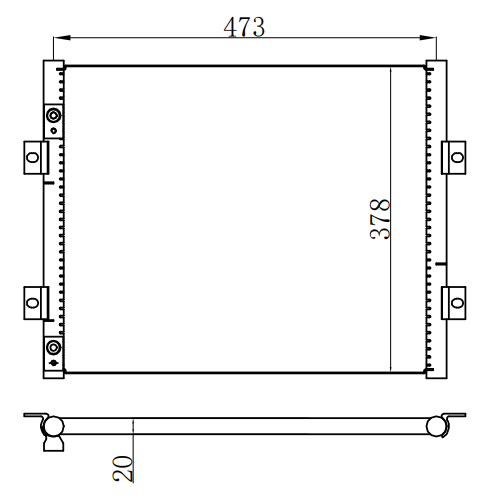 Condenser For CHINESE CAR CHINESE CAR