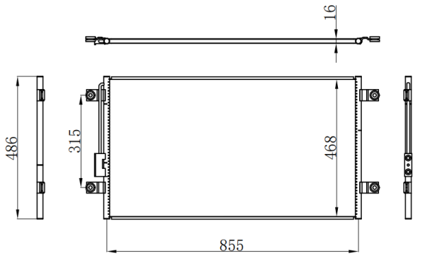 Condenser For CHINESE CAR CHINESE CAR