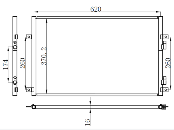 Condenser For CHINESE CAR CHINESE CAR