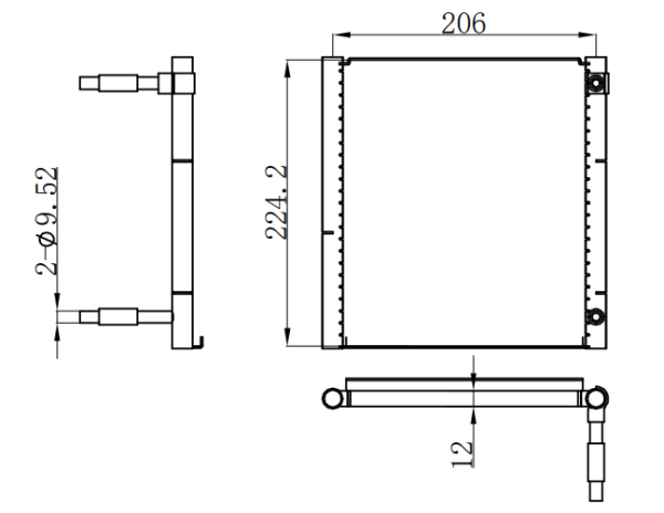 Condenser For CHINESE CAR 商用空调冷凝