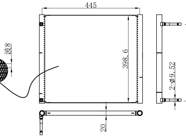 Condenser For CHINESE CAR 商用空调冷凝