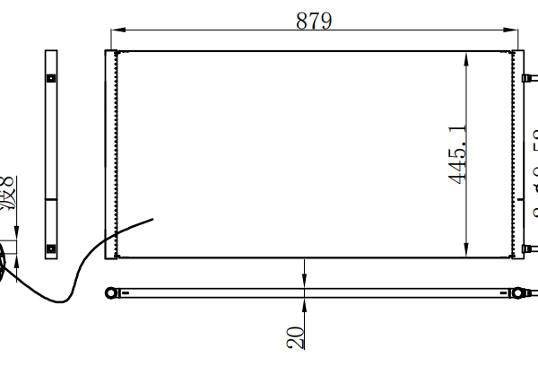 Condenser For CHINESE CAR 商用空调冷凝